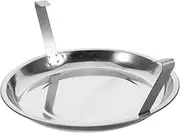 LABRIMP Ash Collector for BBQ Carbon-Killed Barrel Grey Plate with Steel Holder Fireproof Tray