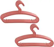 Cabilock 10pcs Strong Hangers Non-Slip Clothing Rack Space Saver Hanger Hooks for Home Random Color