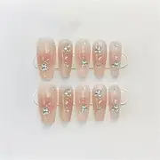 Handmade Gothic Press Nails Reusable Decorative Fake Nails Full Coverage Artificial Manicure Wearable