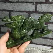 Rare Natural Afghanistan Jade Carving Dragon Chinese Dragon Statue 1