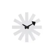 Nelson Style Block Clock in White Atomic Colourful Wooden Mid-Century Retro D...