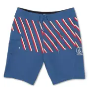 VOLCOM Manic II 20” Boardshorts Swim Trunks Striped Shorts Men’s Size 32 38 NWT