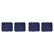 4pc Mikasa Rectangle 45 x 35cm Jute Placemats Navy