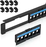 EMS Blank Patch Panel 24 Ports Foldable w/o Lasing Bar (4-Pack)