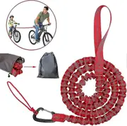 Bicycle Tow Rope Kids Tow Rope For Bicycle Tow Strap Elastic Bicycle Bungee Tow Rope, Load Capacity 500 Lbs(red - 170cm ) -Yx