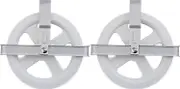 2 Pack Clothesline Pulley High Grade Impact Plastic for Outdoor Drying Clothes 5' Wheel