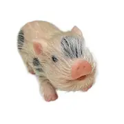 Lifelike Mini Pig Doll 5 Inch Full Soft Reborn Doll Mini Lifelike Newborn Cute Realistic Real Toddler Pig Toy Without Toy Accessories D