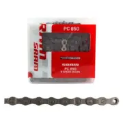 SRAM PC-850 Chain 6, 7, 8 Speed - 114 Link - Gray - Fits Shimano - Free Shipping