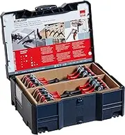 Bessey KLI-S Kliklamp Systainer Set with 16 Clamps, Silver