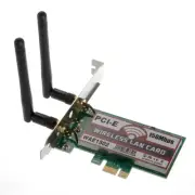 150Mps Dual Band Wireless LAN Wifi Network PCI-E Express Card Adapter &2 antenna