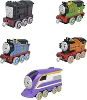 Thomas & Friends Adventures Engine Pack, Set of 5 Push-Along Toy Trains for Preschool Kids Ages 3 Years and Older