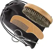 CTIRCHIU 1Set Beard Shaver for Men Grooming Tool Kit with Brush Storage Bag Professional Beard Caring Accessories for Shaving Trimming for Daily Use