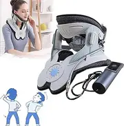 Portable Neck Stretcher with 8 Built-in Support Neck Support Brace Cervical Neck Traction Device for Neck Pain Relief and Relaxation(Electric Model)