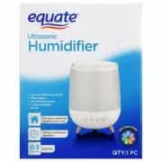 Equate Ultrasonic Humidifier Diffuser Cool Visible Mist Filter-Free 0.5 Gal New