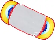 KICHOUSE Rainbow Inflatable Floating Bed Foldable Pool Hammock for Relaxation Lightweight Portable Water Pad for Summer Vacations Family and Friends