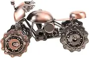 Tofficu 1pc Vintage Iron Motorcycle Model Retro Craft Home Decor Delicate Ornament for Desktop Sideboard Bar