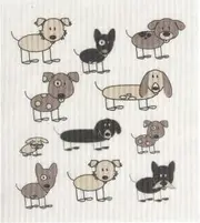 Retrokitchen 100% Compostable Sponge Cloth Dogs