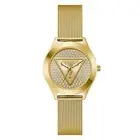 Guess Ladies Watch Wristwatch Gt Glitz Plaque GW0835L2 Stainless Steel Gold
