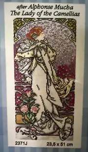 "Summer" Printed Canvas Tapestry Gobelin Embroidery Orchidea 23.5x51cm