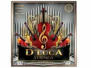 D'Luca Stainless Steel Core Flat Nickel Wound, Ball End Violin String Set 1/2