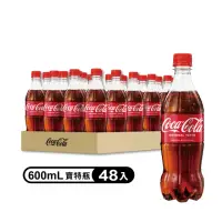 在飛比找momo購物網優惠-【Coca-Cola 可口可樂】寶特瓶600ml x2箱(共