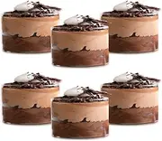 Opexscal 6 Oz Small Glass Bowls - Clear Dessert Cups & Serving Dips & Sauce - Microwave & Dishwasher Safe - Set of 6