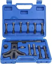 Pulley Puller, 13Pcs Steering Wheel Puller Kit Remover Harmonic Balancer Gear Pulley Car Repair Tool Blue A0217