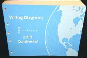 2018 Continental Wiring Diagrams Manual New Condition #AD936