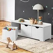 Oikiture Toy Box Kids Storage Organiser with 3 Drawers 27cm x 31cm x 27cm