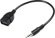 Aux Cable Black 3.5mm Male to Female USB Adapter Converter USB Adapter 3.5mm GPS for Car