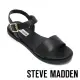 【STEVE MADDEN】BELMONTE 一字帶素面涼拖鞋(黑色)