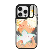 iPhone 16 Pro Mirror Ring Stand Case MagSafe Compatible God's Flower