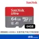 SANDISK Ultra microSD 64G U1 A1記憶卡 公司貨 讀140MB/s