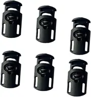 Angoily 100Pcs Plastic Cord Locks Spring Stopper for Drawstrings Luggage Clothing and Backpacks Durable Toggle Ends for and Easy Use for Shoelaces and Tents