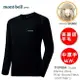 【速捷戶外】日本 mont-bell 1107654 Super Merino Wool M.W. 男美麗諾羊毛圓領內衣-中厚手(黑),保暖內衣,登山,健行,montbell