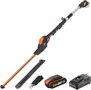WORX 20V Cordless Pole Hedge Trimmer with POWERSHARE 2Ah Battery and Charger - WG252E