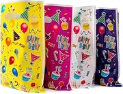 QYINXIU 40 Pcs Christmas Party Favor Candy Bags, Rainbow Plastic Gift Goodie Bags, With Handles For Birthday Party, Candy, Small Gift And Christmas Party