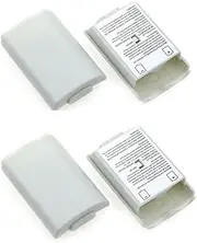 ArRord Repalcement Battery Pack Cover Shell Case Kit for Xbox 360 Wireless Controller 4 Pcs White