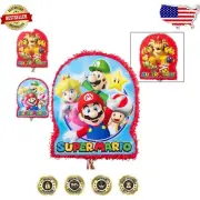 Vibrant Super Mario 22" Pull String Pinata - Perfect for Children's Celebrations