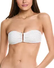 Milly Verone Textured Waves Bandeau Top