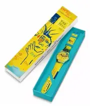Swatch Hollywood Africans By JM BASQUIAT Art Watch Quartz Swiss Made NEW in Box