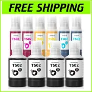 10-Bottle Set of T502 Ink for Ecotank – Maximum Page Yield at Your Service