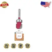 Precision 3/4" Diameter Dish Carving Router Bit with 1/2" Shank for Woodworking