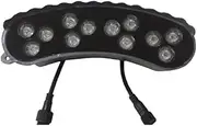 Tree Lighting Outdoor Waterproofing Spotlight Gazebo Park Landscape Lights Corrugated Lamp 12w 1pcs AC220V Tree Garden Light Led(V3.0 Gold Shell)