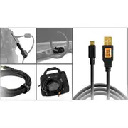 Starter Tethering Kit, USB 2 A to Micro B 5 Black
