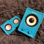 [二手] KINYO【音樂大師】魅力肆色USB 2.1立體擴大喇叭US-179 藍色 狀況一般