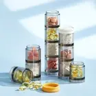 Medication Organizer with Compartments Bpa-free Pill Container Weekly Box 21