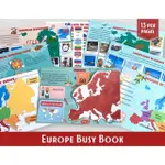 MONTESSORI CONTINENTS & CEANS BUSY BOOK 剝皮材料 - 了解歐洲大陸