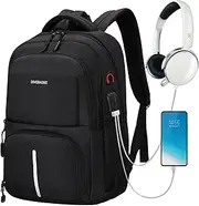 Ogetok Travel Backpack for Men,Business Anti Theft Laptop Backpacks,Durable Water Resistant School College Students Bookbag with USB Charging/Headphone Port for Women,Fits 15.6 Inch Notebook