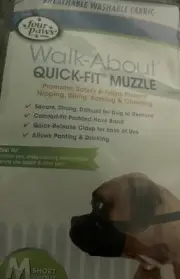 Four Paws Walk-About Quick Fit Muzzle Breathable Fabric (medium Short Snout